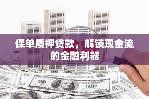 光泽保单质押贷款，解锁现金流的金融利器