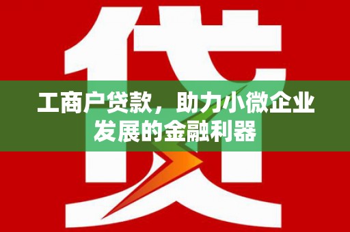 光泽工商户贷款，助力小微企业发展的金融利器