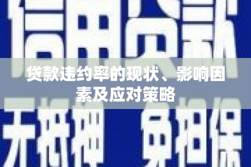 光泽贷款违约率的现状、影响因素及应对策略
