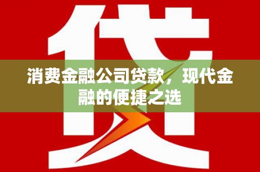 光泽消费金融公司贷款，现代金融的便捷之选