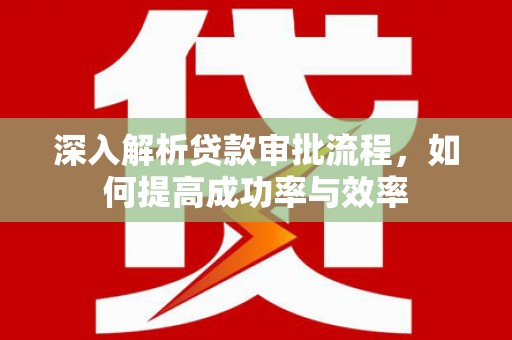 光泽深入解析贷款审批流程，如何提高成功率与效率