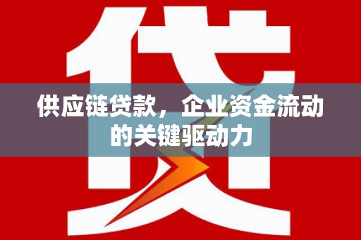 光泽供应链贷款，企业资金流动的关键驱动力