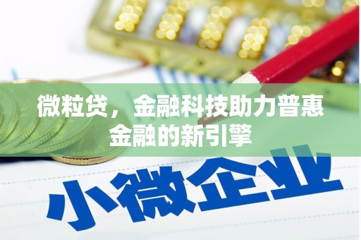 光泽微粒贷，金融科技助力普惠金融的新引擎