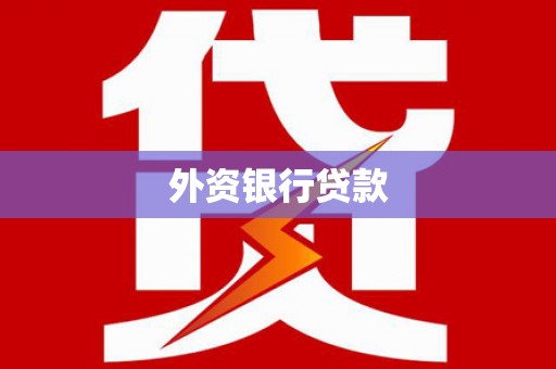 光泽外资银行贷款