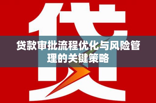 光泽贷款审批流程优化与风险管理的关键策略