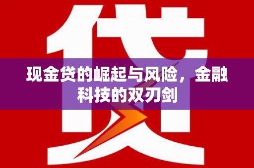 光泽现金贷的崛起与风险，金融科技的双刃剑