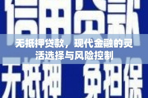 光泽无抵押贷款，现代金融的灵活选择与风险控制