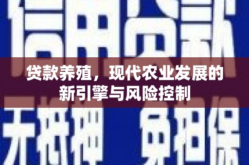 光泽贷款养殖，现代农业发展的新引擎与风险控制
