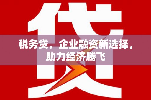 光泽税务贷，企业融资新选择，助力经济腾飞