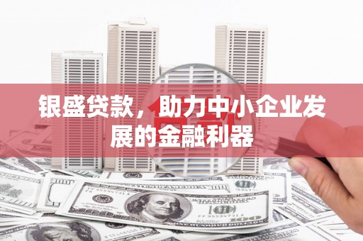 光泽银盛贷款，助力中小企业发展的金融利器