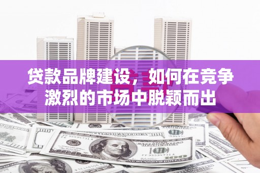 光泽贷款品牌建设，如何在竞争激烈的市场中脱颖而出