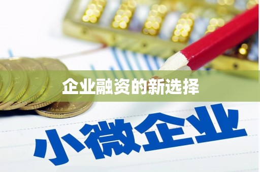 光泽企业融资的新选择