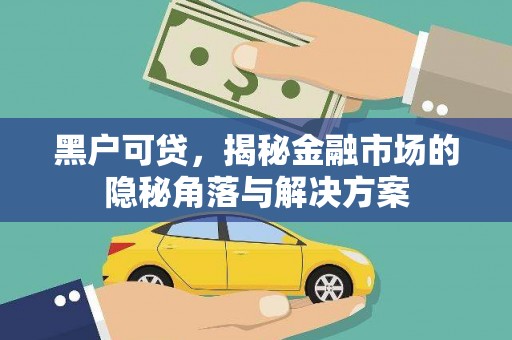 光泽黑户可贷，揭秘金融市场的隐秘角落与解决方案
