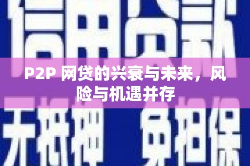 光泽P2P 网贷的兴衰与未来，风险与机遇并存