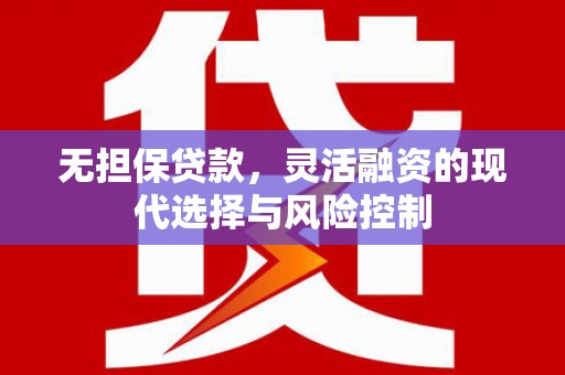 光泽无担保贷款，灵活融资的现代选择与风险控制
