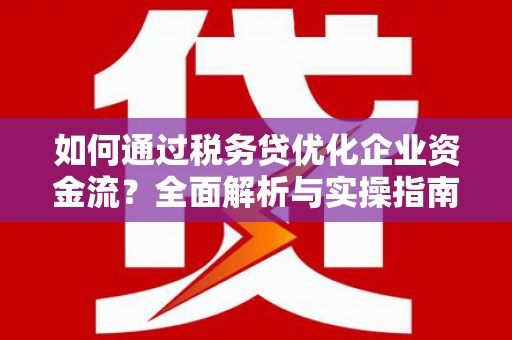 光泽如何通过税务贷优化企业资金流？全面解析与实操指南