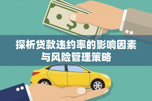 光泽探析贷款违约率的影响因素与风险管理策略