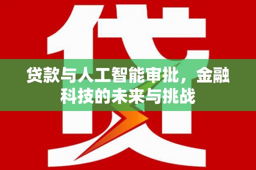 光泽贷款与人工智能审批，金融科技的未来与挑战