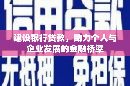 光泽建设银行贷款，助力个人与企业发展的金融桥梁