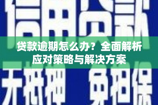 光泽贷款逾期怎么办？全面解析应对策略与解决方案