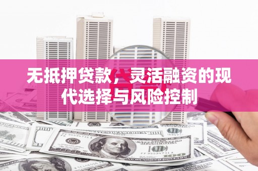 光泽无抵押贷款，灵活融资的现代选择与风险控制