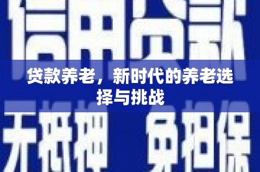 光泽贷款养老，新时代的养老选择与挑战