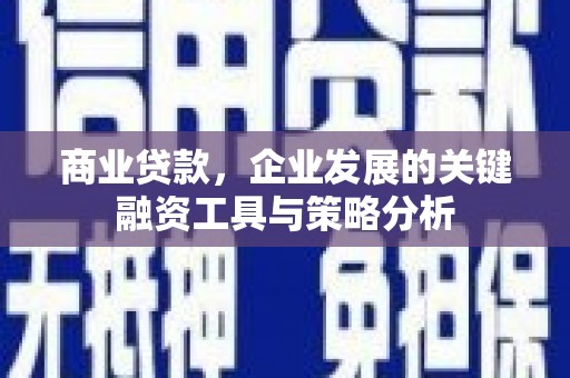 光泽商业贷款，企业发展的关键融资工具与策略分析