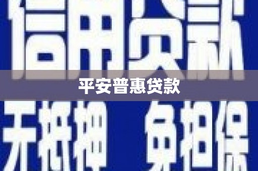 光泽平安普惠贷款