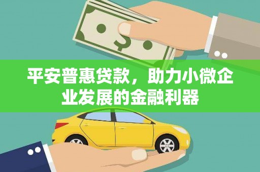 光泽平安普惠贷款，助力小微企业发展的金融利器