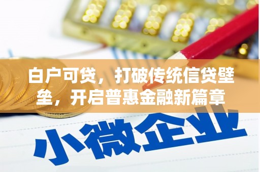 光泽白户可贷，打破传统信贷壁垒，开启普惠金融新篇章