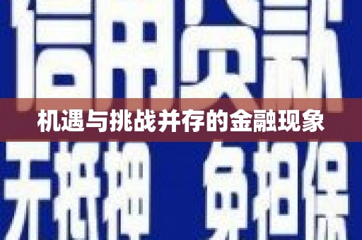光泽机遇与挑战并存的金融现象